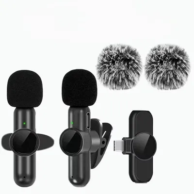Produktbild von Mini kabelloses Lavalier-Mikrofon mit USB-C, Geräuschunterdrückung für Streaming und Videoaufnahmen - Type-C 2