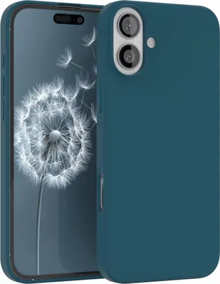 Produktbild von EAZY CASE Silikonhülle für Apple iPhone 16 Plus, Silikon Backcover Schutz in Blau