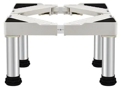 Image de Pied réglable pour réfrigérateurs, congélateurs et lave-vaisselle, de 50 à 75 cm, hauteur 25 cm, en acier inoxydable