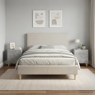 Produktbild von vidaXL Nachttisch 2 Stk. Betongrau 43 x 34,5 x 50 cm Holzwerkstoff