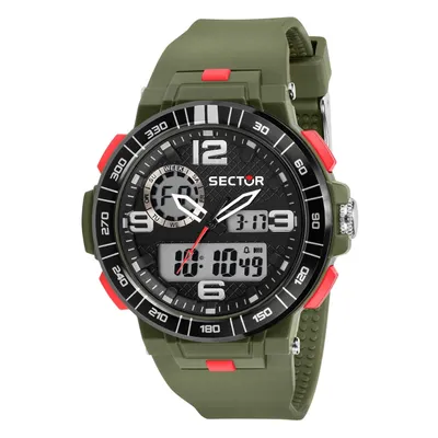 Produktbild von Sector Herren Digital Uhr Casual PUR Armbanduhr grün USE51532001