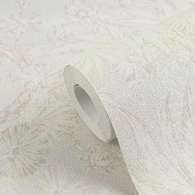 Produktbild von Tapete in Dschungeloptik Hellbeige Creme - Vliestapete florales Motiv AS-Creation (KG-174701)