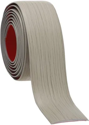 Obrázok produktu pre Mäkký prechodový profil 50 mm x 2 m, khaki, s dreveným vzorom, samolepiaci, na ochranu laminátových podláh