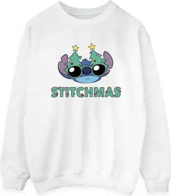 Produktbild von Disney - "Stitchmas" Sweatshirt für Damen BI23129 (XL) (Weiß)