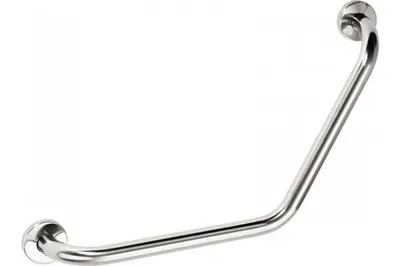 Productafbeelding van Steunbeugel, schuin, veiligheidsbeugel, handgreep, 120°, 400/400 mm, roestvrij staal