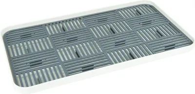Immagine prodotto di QUVIO Vassoio di sgocciolamento - Lavastoviglie - Cestello per lavastoviglie con vassoio di sgocciolamento - Plastica - 22,5 x 39 x 3 cm
