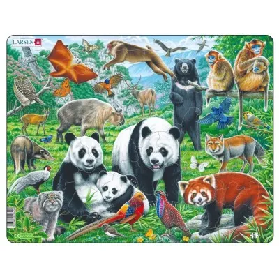 Produktbild von Larsen Jigsaw Puzzle - Chinese Wildlife, 56 Piece