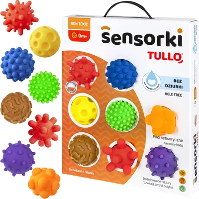 Zdjęcie produktu dla Tullo Pieczki sensoryczne Sensorki 8 szt. Bez dziurki