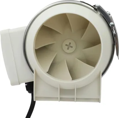 Produktbild von Kanalventilator - Inline Rohrventilator - 2600 U/min - 220 V - Niedriger Geräuschpegel - Abluft - Für Küche und Bad - Weiß