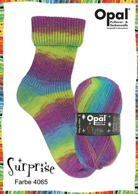 Produktbild von OPAL Surprise Regenbogen,100g/425m,75% Schurwolle/25% Polyamid 4065