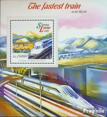 Produktbild von Briefmarken Sierra Leone 2015 Mi Block 766 (kompl. Ausg.) postfrisch Züge