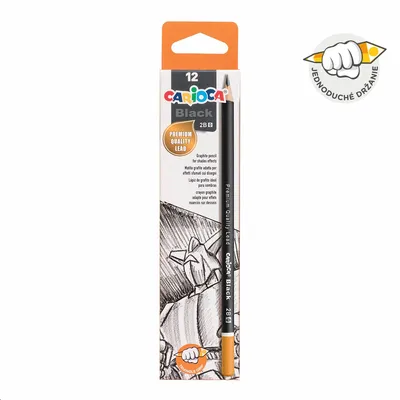 Immagine prodotto di Carioca matita triangolare Black, 12 pz - 0/2B