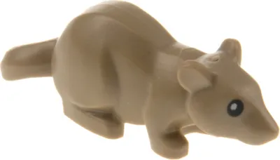 Immagine prodotto di 1x Lego animale topo ratto occhi beige scuro nero Harry Potter 76430 36756pb01