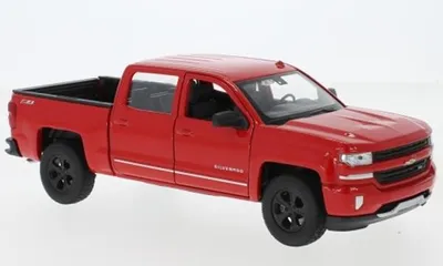 Produktbild von Welly WEL24083RED - 1/24 / Chevrolet Silverado, rot, 2017 - Neu