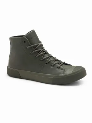 Obrázek produktu pro Ombre Clothing Pánské kotníkové boty Sey tmavě olivová 40