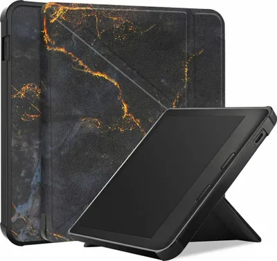 Immagine prodotto di imoshion Design Cover pieghevole per Kobo Libra Colore - Marmo nero