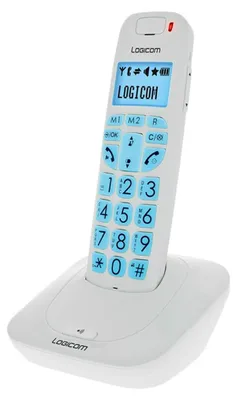 Produktbild von Logicom CONFORT 150, DECT, 50m, 300m, Weiß, Tisch/Bank, Digital