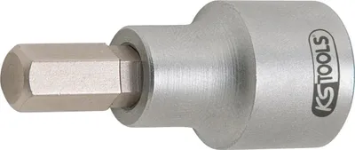 Produktbild von KS Tools 3/8 Bit-Stecknuss für Innensechskant-Schrauben am Bremssattel, 7 mm, extra schlanke Ausführung