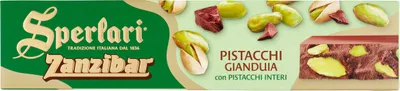 Produktbild von 6x Sperlari Zanzibar Torrone Pistacchi e Gianduia mit Pistazien und Gianduia 200g