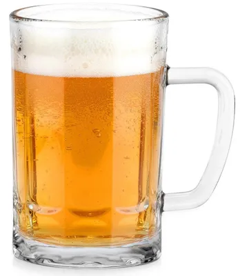 Immagine prodotto di Boccale da birra in vetro spesso da 330 ml con manico