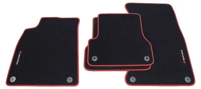 Immagine prodotto di Tappetini sportivi Sportline, compatibili con Audi A7 4G Sportback S-Line Quattro dal 2010 al 2018, bordi rifiniti in rosso
