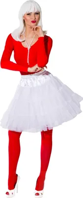 Produktbild von Pettiskirt weiß 3-lagig, Größe:S/M
