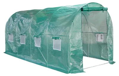 Image de Lendo Online Serre Tunnel avec PE Film 200x450x200 cm 9m²