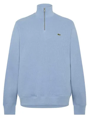 Produktbild von Lacoste - Sweatshirt für Herren, mit kurzem Reißverschluss, Baumwollmischung GT18656 (XL) (Blau)