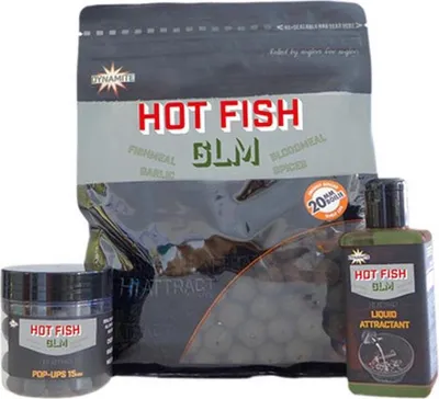 Produktbild von Dynamite Baits Boilies Hot Fish & GLM Inhalt 1000g ø15mm