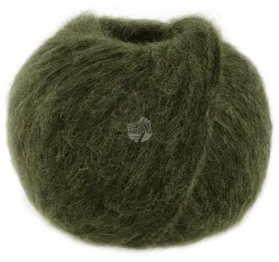 Zdjęcie produktu dla Lana Grossa ALPACA AIR II 50 g Lekka przędza z alpaki z zawartością bawełny 140 m Kolor 025 - Loden green