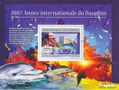 Produktbild von Briefmarken Guinea 2007 Mi Block 1394 (kompl. Ausgabe) postfrisch Tursiops truncatus, Albert II von Monaco