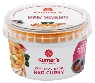 Produktbild von Kumar's Rote Curry Paste 500g – Aromatische, würzige Paste für asiatische Gerichte