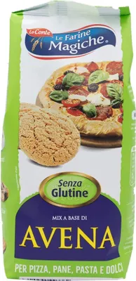 Produktbild von Lo conte Le Farine Magiche Farina di Avena Integrale Senza Glutine Glutenfreies Hafervollkornmehl, ideal für alle Zubereitungen, 300g Packung