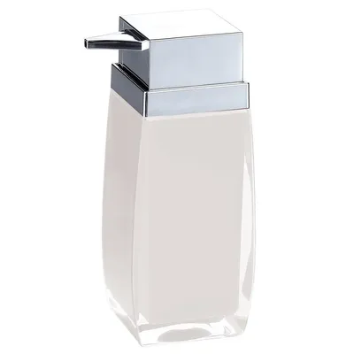 Produktbild von MSV Seifenspender "Anzio" Flüssigseifen-Spender, Fassungsvermögen 6 x 5 x 15,5 cm - Weiß