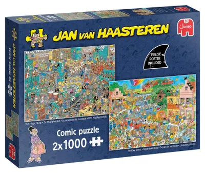Immagine prodotto di Jan van Haasteren, Il negozio di musica e l'attesa delle vacanze, puzzle