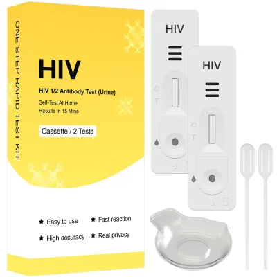 HIV-Urin-Selbsttest, 2 Stück, diskret, ohne Blut, Ergebnis in 15 Min.