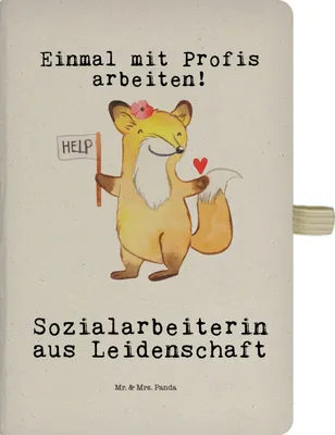 Produktbild von Mr. & Mrs. Panda Tagebuch Sozialarbeiterin Leidenschaft - Transparent - Geschenk, Adressbuch, Journal, Reisetagebuch, Notizbuch A5, Kladde