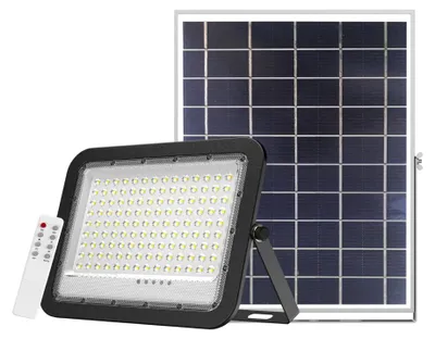 Produktbild von ENOVALITE LED Solar-Fluter 1400 lm kaltweiß schwarz IP65 dimmbar