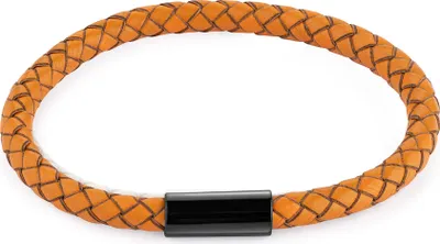 Zdjęcie produktu dla Bransoletka Zeeme ze stali nierdzewnej, 21 cm, pomarańczowa, 065060009-8