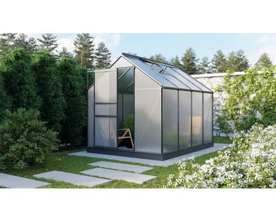 Obrázek produktu pro Vitavia "Planet 5000" skleník včetně základů černý 5,0 m² 6 mm HKP