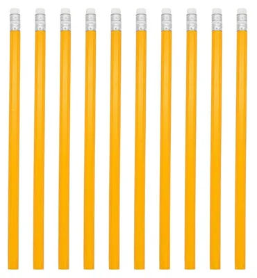 Produktbild von 80x Bleistift Schreibstift Zeichenstift Malstift Radiergummi mittlere Härte HB