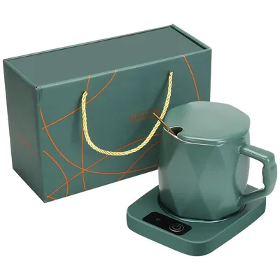 Produktbild von Praktischer Kaffeebecher-Wärmer 55 °C, 16 W, mit Schalter & Kontrollleuchte – hält Kaffee, Tee & Milch perfekt warm, ideal für Zuhause & Büro