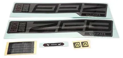 Zdjęcie produktu dla Zestaw naklejek na widelec RockSh.ZEB Ultim.27,5/29" matt si f. Gloss Black