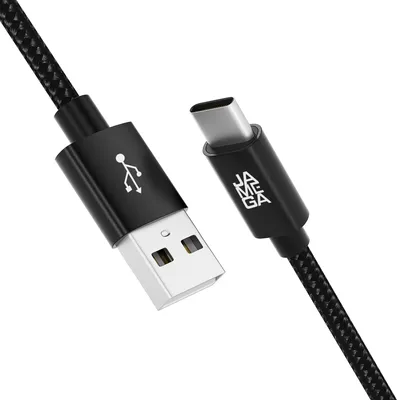 Produktbild von USB-C Kabel Nylon Schnell Ladekabel Datenkabel für Samsung Huawei HTC LG - 3m