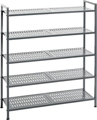 Produktbild von HAKU Schuhregal anthrazit - Metall, B/H/T: 73x90x25 cm