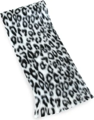 Produktbild von Plüschschal Leo Leopard Weiß 160 x 20 cm Karneval Fasching Halloween Party Anime