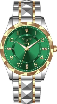 Produktbild von Invicta Specialty 69025 Herren Uhr - Quartz Bewegung - Edelstahl mit grünem Zifferblatt - 41 mm