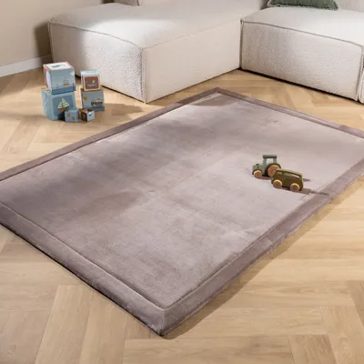 Produktbild von Volero - Waschbare Spielmatte Baby - Jip Taupe - 50x80 cm - Kinderzimmer, Babyzimmer - Klassik