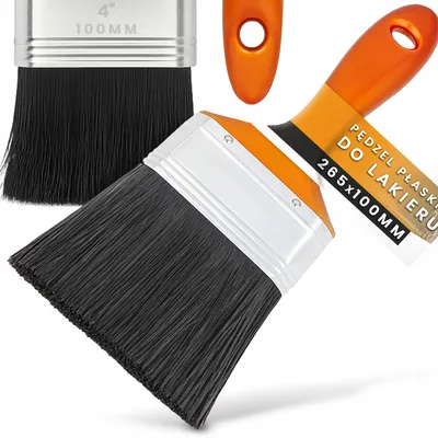 Produktbild von TRCR Flachpinsel 100 mm Lackierpinsel Synthetikborsten