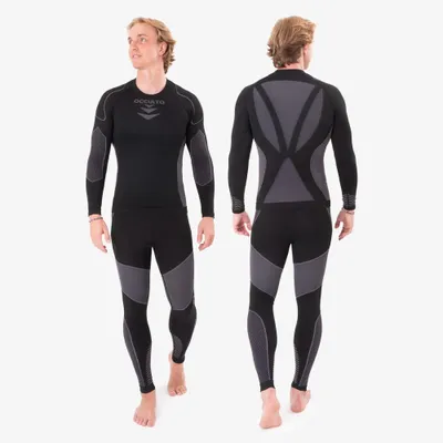 Produktbild von Occulto Herren Thermounterwäsche Set Thermoshirt & Thermounterhose (Modell: James)